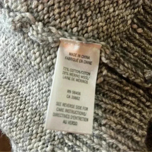 Theory Merino Wool blend Open Cardigan Sweater Women Small Gray Casual Career - Picture 9 of 9